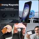 for Samsung Galaxy S23 Case Magnetic Compatible with Wireless Charging,S23 Phone Case with 1 Screen Protector,Built-in Kickstand Ring Military Grade Drop Shockproof Heavy Duty Protection Black