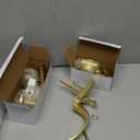 goldenwarm Front Door Handle and Deadbolt Set, Gold Front Door Lock Set with Reversible Handle Lever, Classic Brass Front Door Hardware, Front Door Handles and Locks (1 Pack)