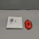 2 Pcs Valentines Day Lips Decor Kisses Sign Valentines Decor Indoor Galentines Day Decoration Wood Tiered Tray Decors for Wedding Anniversary Home Table Decoration, 6.3 x 3.5 x 0.47 Inch(Red)