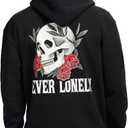 Airwalk mens Fleece Graphic Hoodie, Black, Small