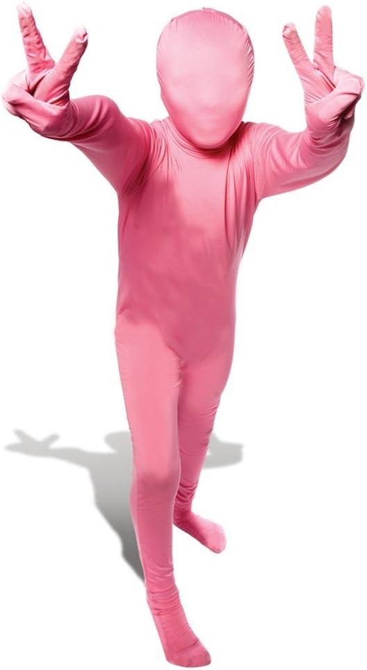 Morphsuits Kids Bodysuit Full Body Suit Halloween Costume, Skin Suit For Boys (Large, Pink)