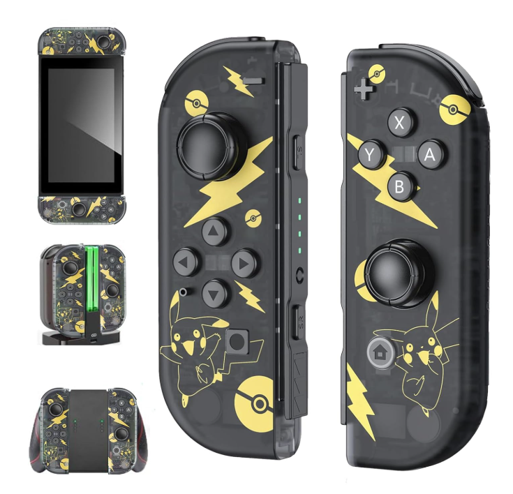 EYZPWE Replacement Switch Controllers, Wireless Controller for Switch/Lite/OLED with Double Vibration/Wake-Up/Screenshot/Motion