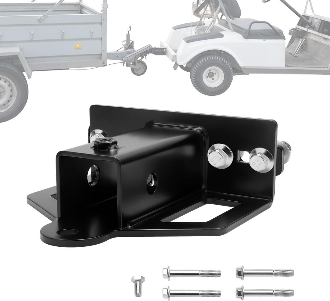 Universal Mower Trailer Hitch with 2in Receiver, Zero Turn Lawn Mower Tow Hitch Receiver for UTV Tractor Golf Cart,6mm Thickened Heavy-Duty Trailer Hitch Receivers with Chain Slot Pin Hole