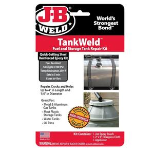 J-B Weld 2110 Metal Fuel Tank Repair Kit, Gray
