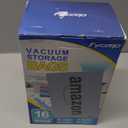 Vacuum Storage Bags with Hand Pump, Plastic Packaging Bags, 80% Space Saver Vacuum Seal Bags for Clothing, Travel Lugggage, Blankets, Comforters, 16 Combo