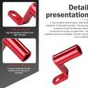 Handlebar Rearview Mirror Extender, Aluminum Rear View Extension Mount Bar, 10MM Multifunctional Support Extension Handlebar, Suitable for Most Motorcycles, Bicycles (Red)