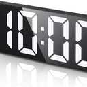 AMIR Digital Alarm Clock, [Upgraded Version] LED Clock for Bedroom, Electronic Desktop Clock with Type-C Port, Adjustable Brightness, DST, Snooze, 12/ 24H Display for Home, Office