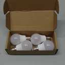 EvaStary A15 LED Ceiling Fan Light Bulbs 40W Equivalent, A15 LED Light Bulb 5000K Daylight White, E26 Small Light Bulb for Refrigerator, Ceiling Fan, Appliance Bulb, Bedroom, Non-Dimmable, 4 Pack