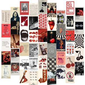 KBKBART 50Pcs Downtown Girl Posters, Downtown Girl Room Decor, Y2k Wall Art Prints for Bedroom, Coquette Wall Collage Kit for Room Aesthetic, 4"x6" Vintage Photo Collage Kit Pictures for Dorm Decor