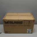 Mail Boss Curbside, Wood Grain 7510 Mail Manager Locking Security Mailbox, Steel, Black