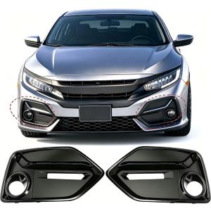Fog Light Cover Trim Kit Fit for Civic Hatchback 2017-2021
4-Piece Set OE 71113-TGG-A50 Scratch-Resistant ABS