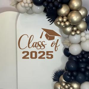Class of 2025 Graduation Decal - Congratulations Graduation Decorations 2025 Decal, Congrats Sticker for for Making Grad Party Event Planner Sign, Balloon Arch, Backdrop