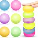 6 Pack Squishy Stress Balls Fidget Toys for Adults Kids, Sensory Stress Cube Anxiety Stress Relief Toy with Thick Substance, Slow Rising Calming Toys Stretchy for Classroom, Malt Sugar Ball