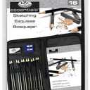 Drawing and Sketching Pencil Set In Zippered Carrying Case (1 Count (Pack of 1))