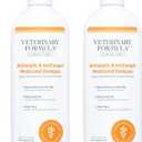 Veterinary Formula Clinical Care Antiseptic and Antifungal Medicated Shampoo for Dogs & Cats, 16 Fl Oz  Helps Alleviate Scaly, Greasy, red Skin  Paraben, Dye, Soap-Free (2 Pack)
