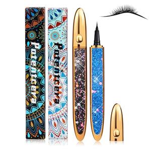 ICORIC Eyeliner Pen Liquid Eye Liner Waterproof - Felt Tip, Waterproof, Long-Lasting, Magic Self-Adhesive Eyelash Glue Pen Quick Drying Magnetic Eye Liner (Black Eyeliner 2 PCS)
