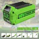ANTRobut Replacement for Greenworks 40V Battery and Charger 29482 Compatible with 40V Greenworks Battery 29472 29462 6.5Ah