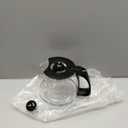 12-Cup Glass Coffee Carafe Replacement Pot Compatible with Mr Coffee, Black & Decker and 12 Cup Carafe Black with Close Handle, Replacement for PLD12, PLD12-RB, PLD12-NP