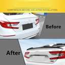 Rear Trunk Spoiler Wing Fit for Honda Accord 10th Gen 2018-2022 Hybrid/Sport/Touring/SE/LX Sedan Sport Style Decklid Lip Exterior Accessories