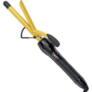 DAN Technology 5/8 Inch Curling Iron Wand, Tourmaline Ceramic Hair Curler with LCD Display (180F430F), Fast Heating, Dual Voltage, Auto Shut-Off, Black & Gold