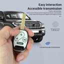 2 x for Honda Key Fob Shell Keyless Entry Systems Fit for Honda 2003-2012 Accord / 2006-2013 Civic EX / 2009-2015 Pilot /2005-2006 CR-V (4 Buttons Black-White)