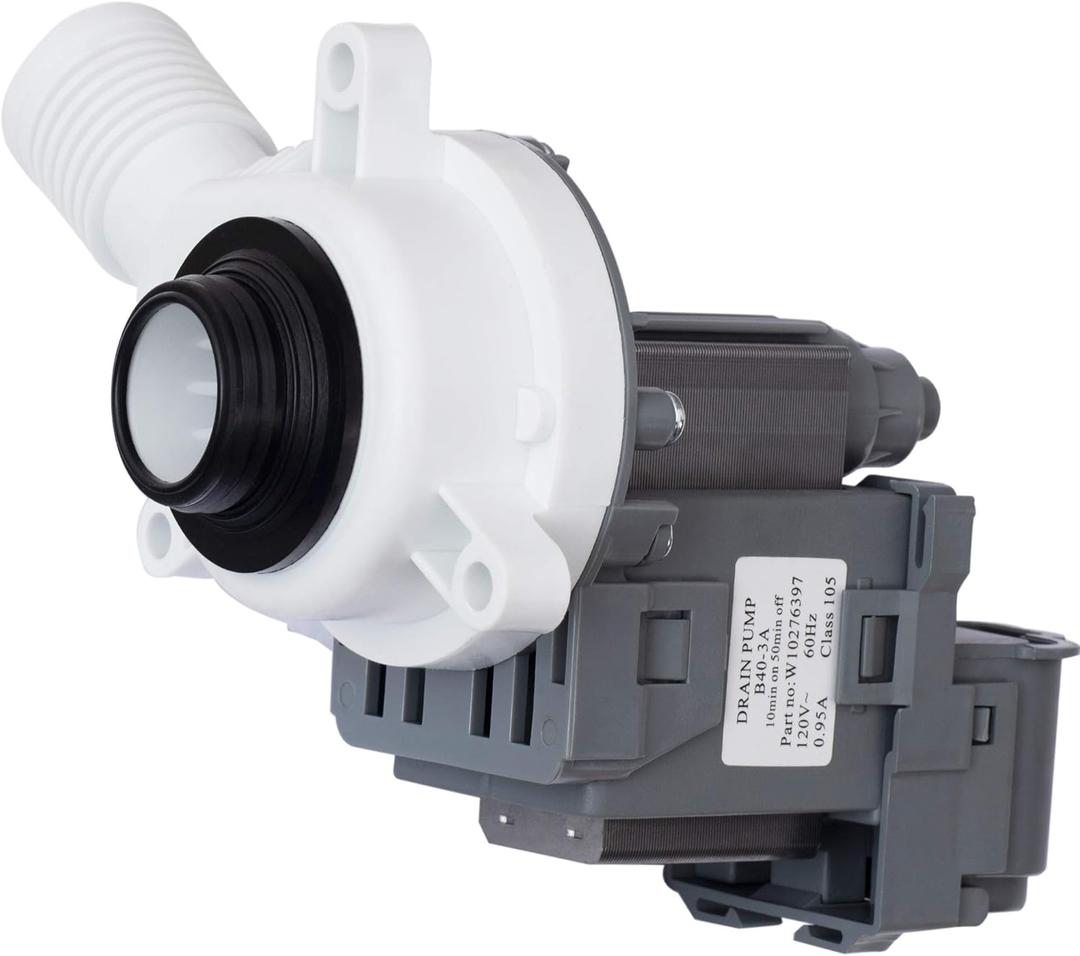 BlueStars W10276397 Washer Drain Pump compatible with Whirlpool Kenmore Maytag Washing Machines - Replaces WPW10276397VP B40-3A 1874334 AP6018417 LP397