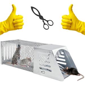 Chipmunk Trap Humane Rat Trap,Multi-Catch Reusable Mouse Trap for Home/Garden/Warehouse, Humane Mouse Traps- Safe & Effective Mouse for Families & Farmers 1 PCS