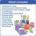 hand2mind Numberblocks Heroes with Zeroes MathLink Cubes Activity Set, Preschool Learning Activities, Math Manipulatives Kindergarten, Counting Blocks, Number Linking Cubes, Kids Educational Toys