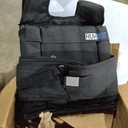 RUNmax RUNFast 12Lbs-140Lbs Weighted Vest with Shoulder Pads, 60 lb, Black