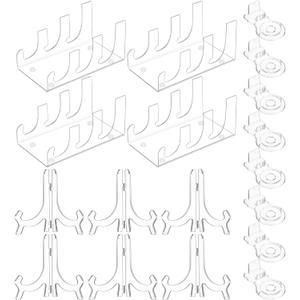 18 Pcs Acrylic China Dinnerware Display Stand 6 Pcs 7 Inch Acrylic Easel Holder 8 Pcs Tea Cup Display Stand 4 Pcs 3 Tiers China Plate Holder for Dinner Utensils Tableware, Picture 18 Pcs Acrylic China Dinnerware Display Stand 6 Pcs 7 Inch Acrylic Easel Holder 8 Pcs Tea Cup Display Stand 4 Pcs 3 Tiers China Plate Holder for Dinner Utensils Tableware, Picture