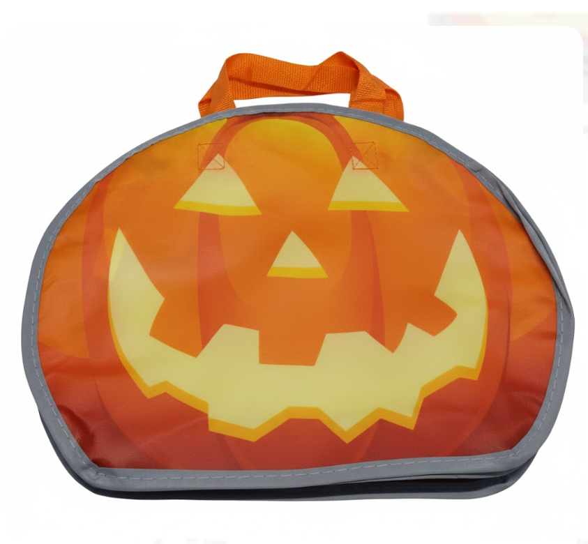 small pumpkin figure bag, orange, 3pack