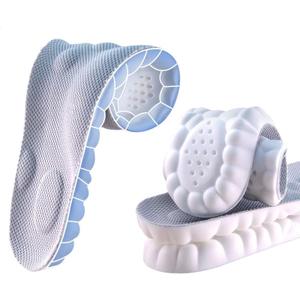 Insoles for Women man,Cloud Soles for Men Women,4D Cloud Soles for Men,Anti Fatigue, Shock Absorption, Foot Pain Relief (Gray, M)