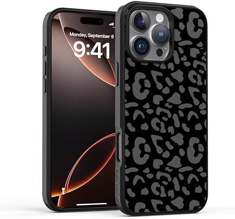 FUNLINK Magnetic Compatible with iPhone 16 Pro Max Case, Military-Grade Protection Magsafe Phone Case with Removable Back Cover with Tactile Raised Pattern