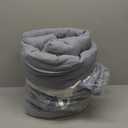 NTBAY Twin Comforter - Down Alternative Comforter Duvet Insert, All Season Bedding Quilted Duvet Insert with Corner Tabs, Machine Washable, Smoke Grey (Twin(68x90 Inch) Pack of 1