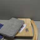 Curved Cat Shelves and Perches, Floating Cat Wall Bed with Comfortable Cushion (Wood Shelf+Grey Cushion)