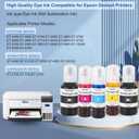 Replacement for Epson 502 Ink Refill Bottles for ET-3760 ET2760 ET2750 ET-4760 ET-2850 ET-15000 ST-4000 ST-2000 ET-3710 ET-3850 ET-3750 ET-4850 ET4750 ET2700 ST3000 ET3700 Printer (2BK C M Y)