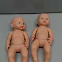 9 Pcs Baby Shower Diaper Changing Game Supplies Including Baby Dolls Blindfold Diapers Wooden Sign Changing Race Game Party Favor(Leaves,Green)