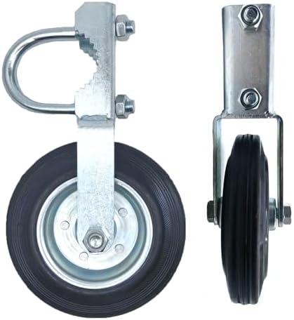Gate Wheels for Metal Tube Gate Driveway Gate Fence Wheels for Gates Farm Gate Wheel Swing Gate Fence Support Gate Latches for Metal Gates