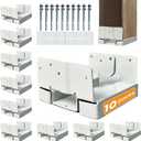 10PCS 6x6 Post Base for Concrete Heavy Duty White E-Coated