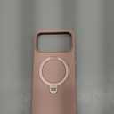 TORRAS Ostand Q3 Silicone for iPhone 17 Pro Max Case, Fit for MagSafe, 360 Spin Stand, Soft Liquid Silicone Cozy Grip, Camera Control, Protective Case for iPhone 17 Pro Max for Women Girl, Bliss Pink