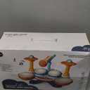 Toddler Drum Set for Toddlers 1-3, Upgraded Baby Drum Set with Microphone, Adjustable Cymbals & Stable Base, Soft Lights Musical Instrument Toy for 1 2 3 Year Old Boys Girls, Birthday Gift