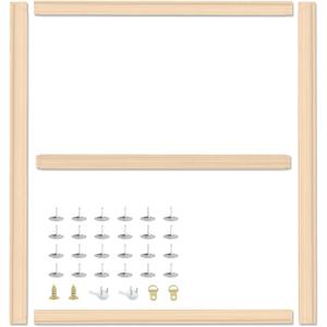 Falling in Art DIY Canvas Stretcher Bars, 24 x 36 Canvas Framing Kit, Wood Stretcher Frames for Oil Paintings, Paint by Numbers, and Posters