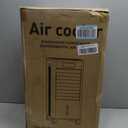 Portable Evaporative Air Cooler, Quiet Windowless Swamp Cooler with 4 Ice Packs, 2 Gallon Water Tank, Remote Control, 4 Modes & 3 Speeds, Oscillating Cooling Fan for Bedroom, Living Room and Office