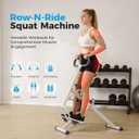 EFITMENT Rower-Ride Squat Machine, Squat Assist Rower for Glutes and Thighs