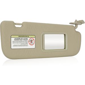 Beige Passenger Right Side Sun Visor Replacement Compatible with Hyundai Elantra 2011 2012 2013 2014 2015 (Not Fit for GT) Replace 852203X000TX