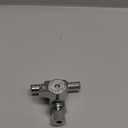 SharkBite 1/2 x 1/2 x 1/4 Inch OD Compression Crimp Tee Stop, Quarter Turn, Brass Plumbing Fitting, PEX Pipe, PE-RT, UC24983Z