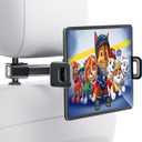 Pro Tablet iPad Holder for Car Backseat Tablet Holder Phone Mount Stand for iPad, Tablets, Nintendo Switch, iPhone, Smartphones 4.7" to 12.9" Devices, Essentials Car Accessories (A)