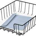Fellowes Workstation 3" Letter Desk Tray Organizer, Wire, Black (60112) (14.1" x 10" x 3")