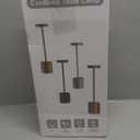 Cordless Table Lamp Set of 2, Rechargeable 5000mAh Battery Operated Outdoor Table Lamps, Portable LED Desk Lamp, 3 Color Dimmable Table Light for Restaurant, Patio, Bedroom, Bedside Night Lamp(Black)