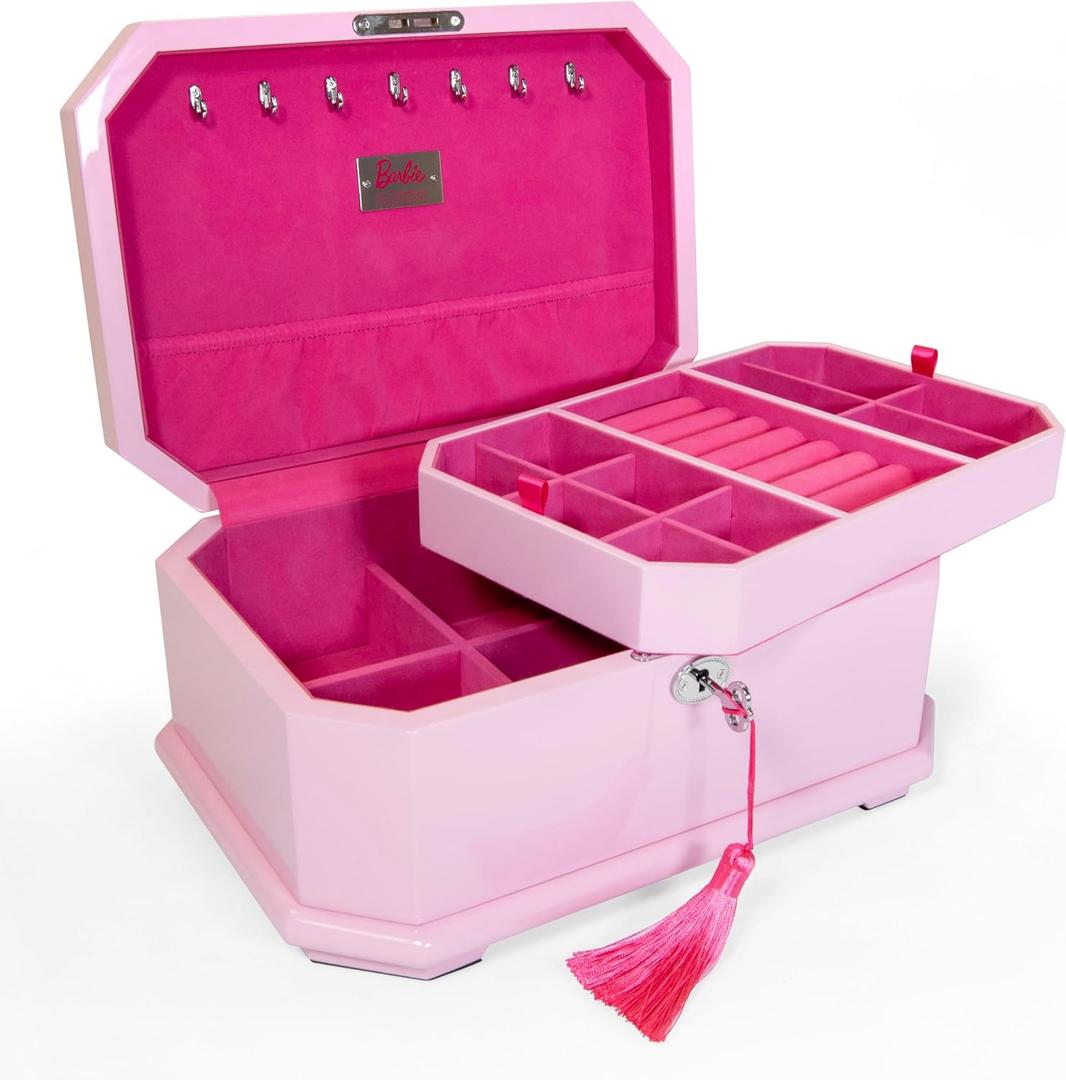 Barbie Limited Edition 65th Anniversary Wooden Jewelry Case by Mele and Co